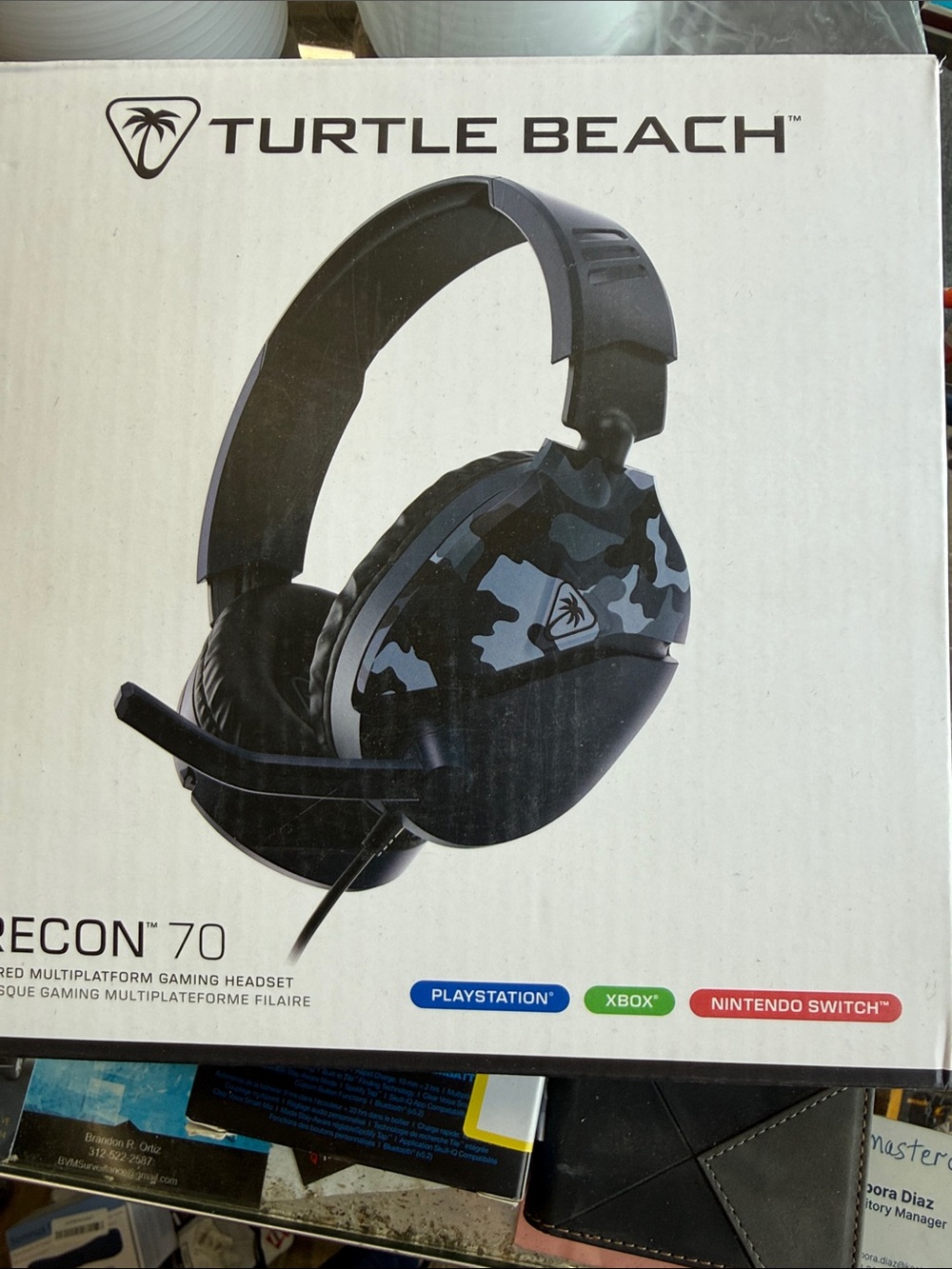 Turtle Beach Recon 70 Camo Gaming Headset - Black & Gray
